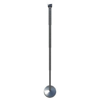 Tall Lamp-001 - Brushed Metal